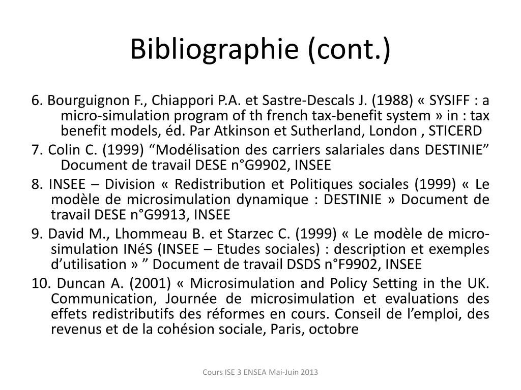 bibliographie cont