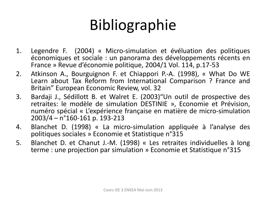 bibliographie
