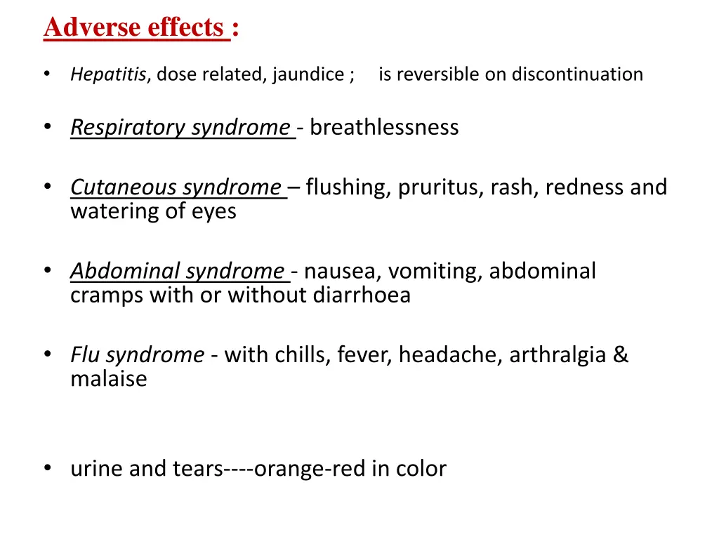 adverse effects 1