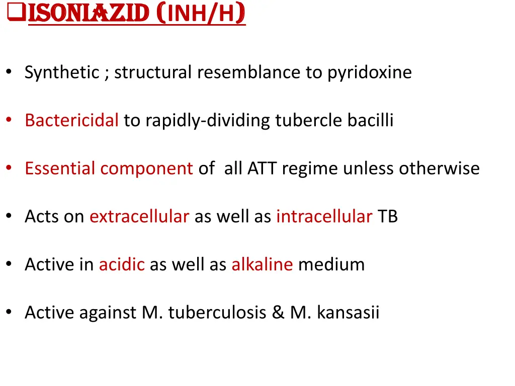 isoniazid isoniazid inh h