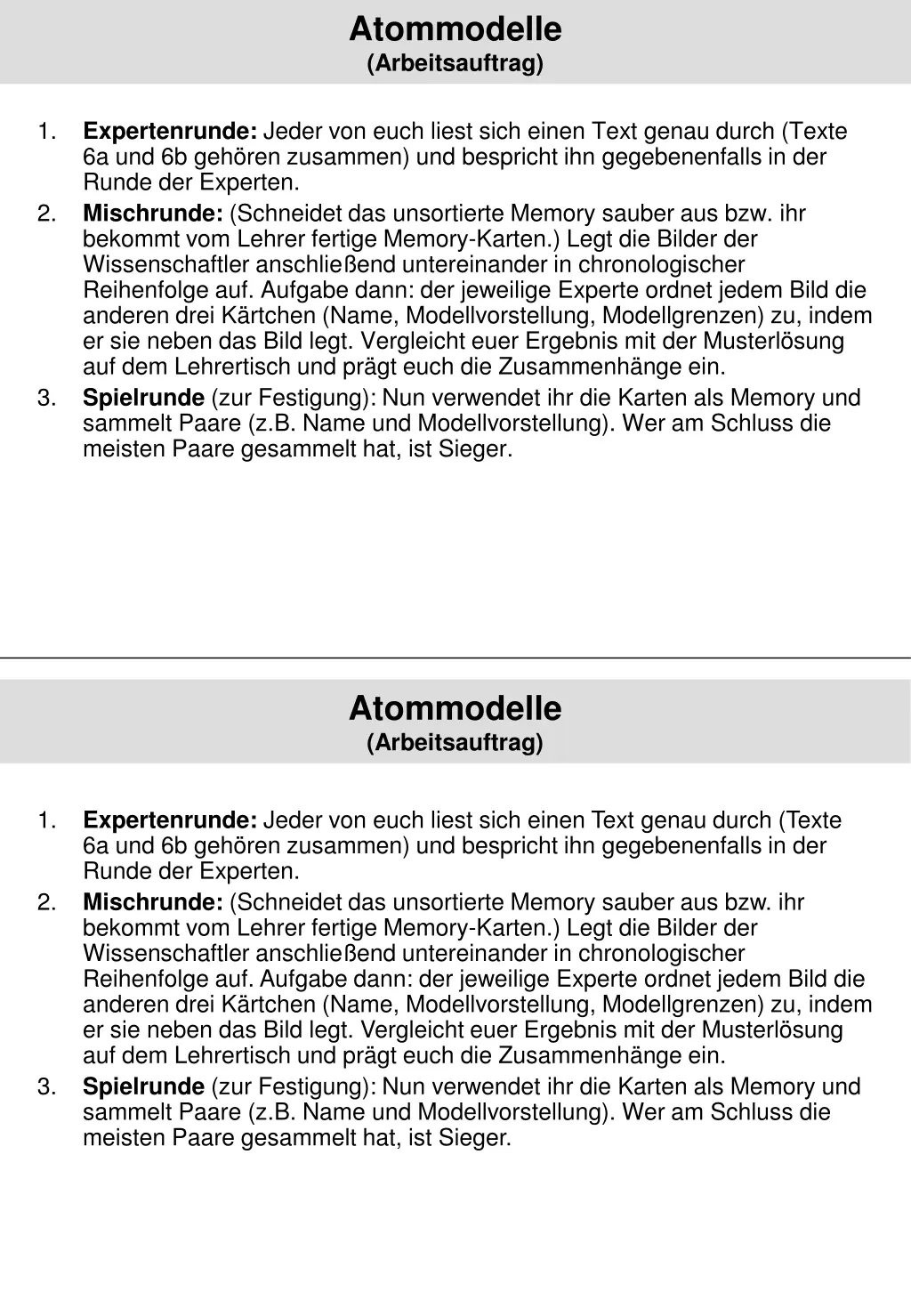 atommodelle arbeitsauftrag