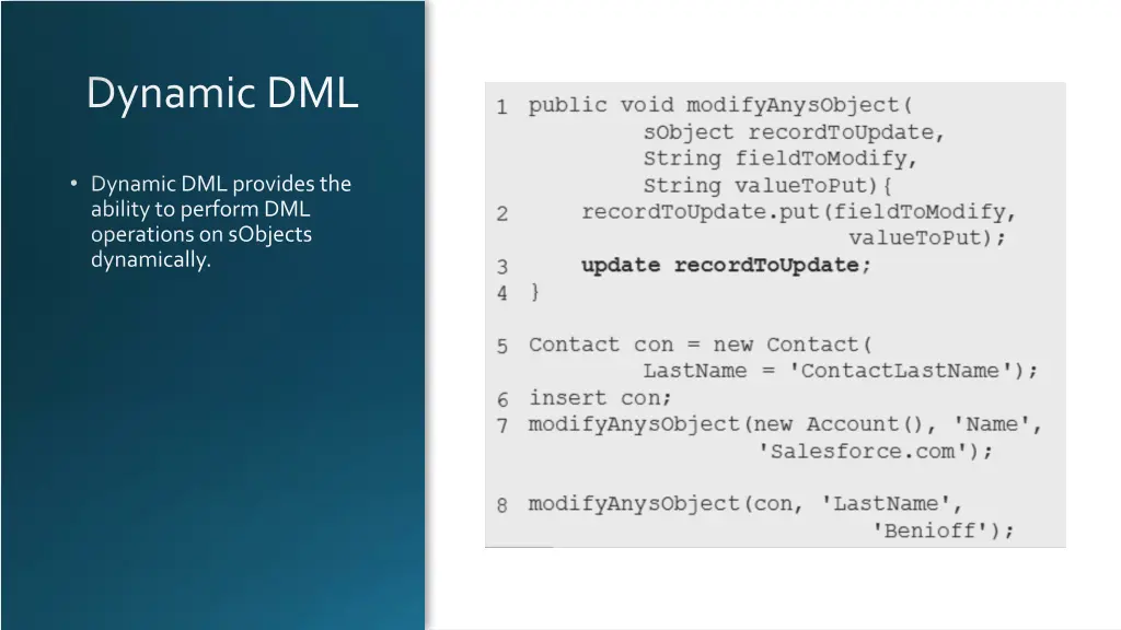 dynamic dml