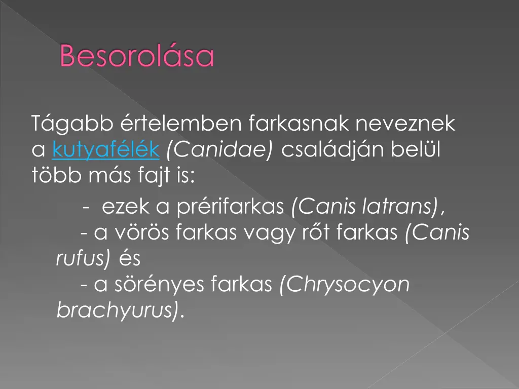 besorol sa