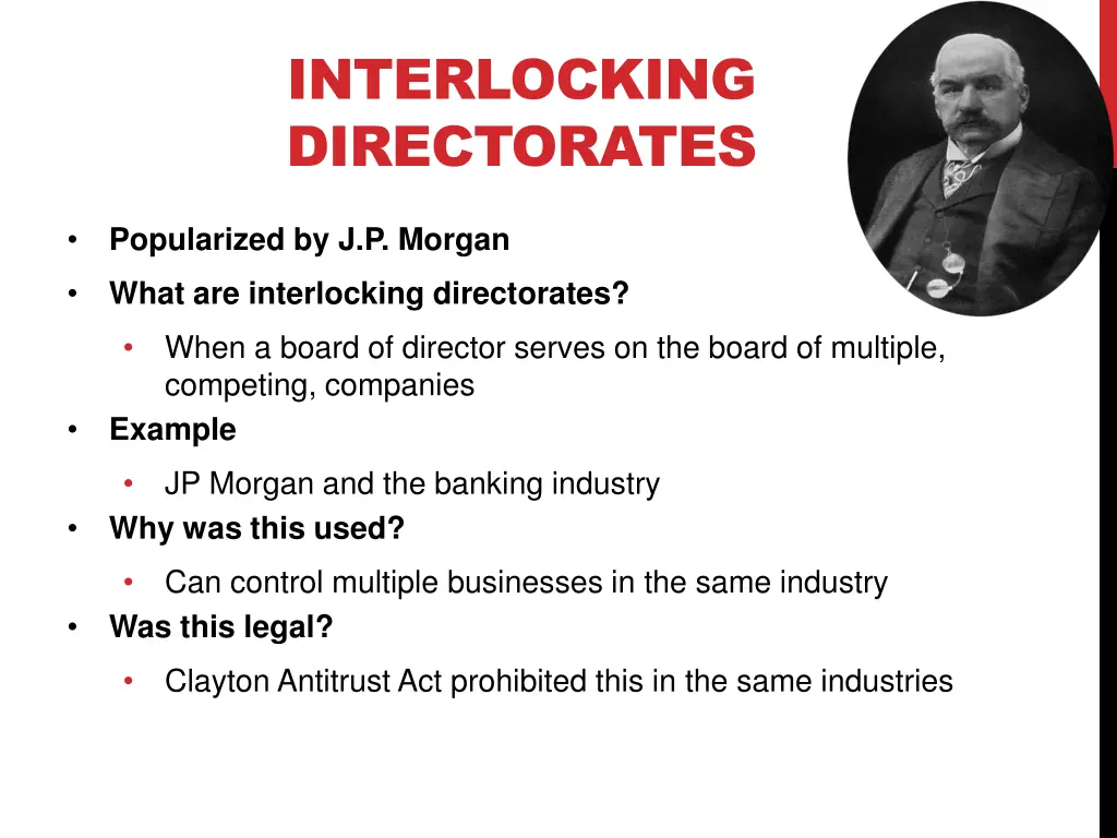 interlocking directorates