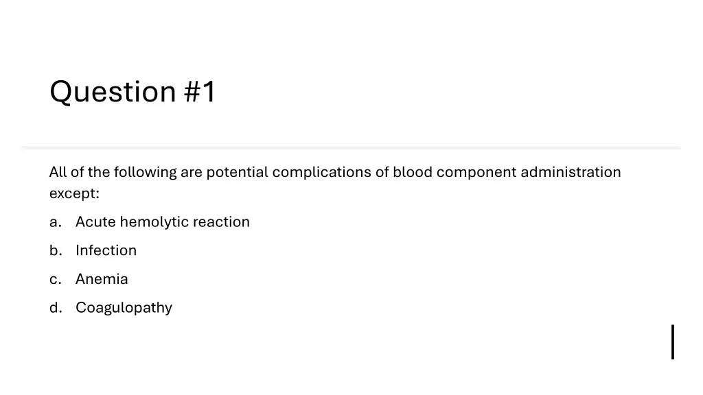 question 1