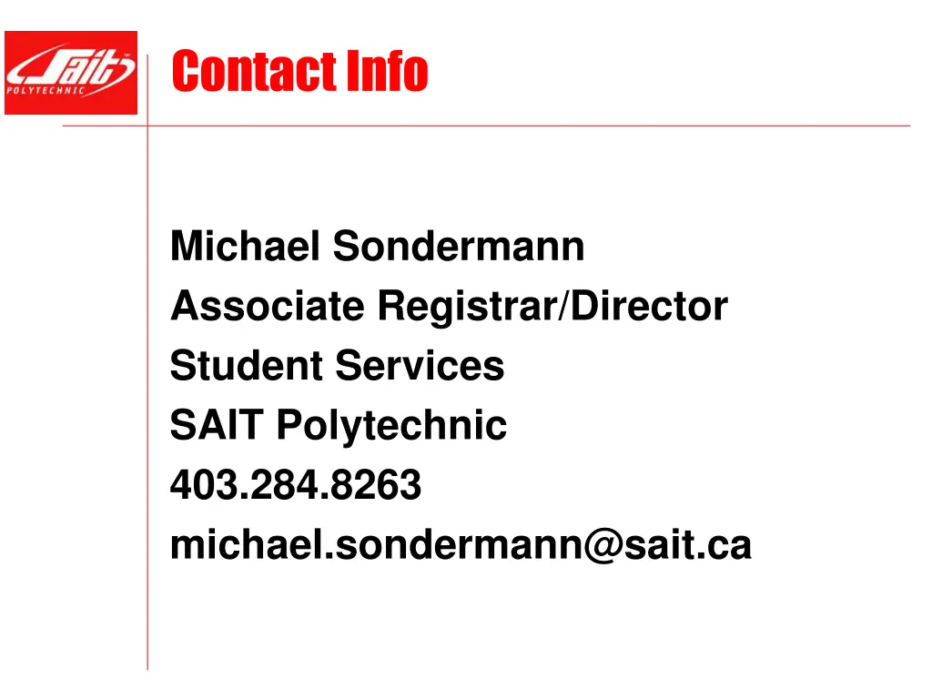 contact info