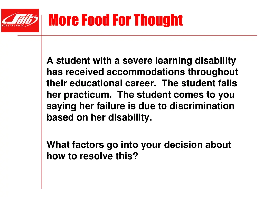 more food for thought