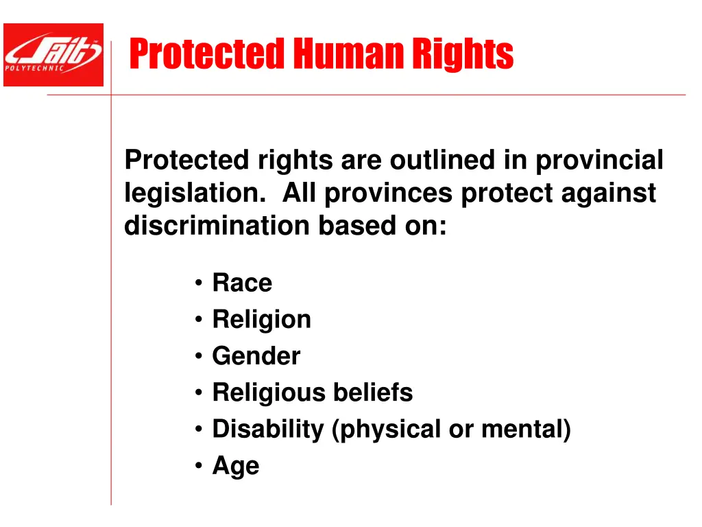 protected human rights