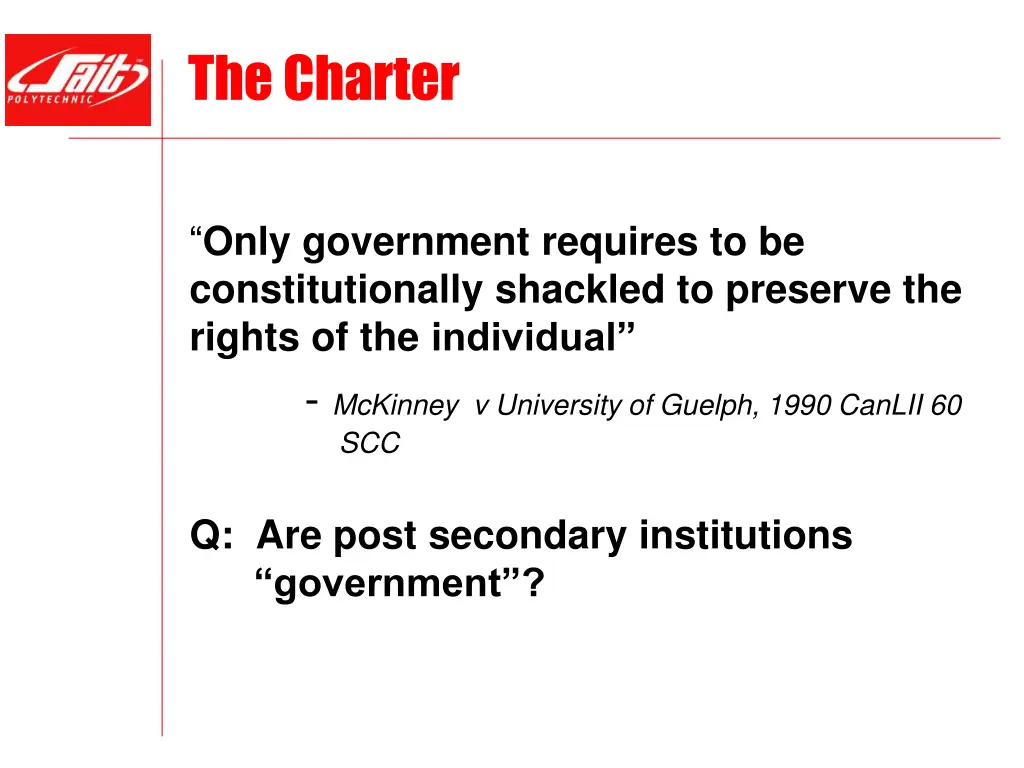 the charter