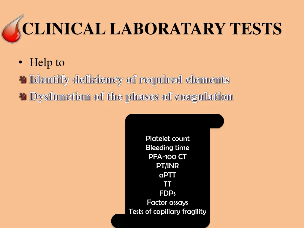 clinical laboratary tests