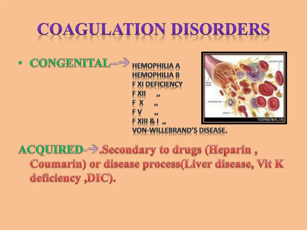 coagulation disorders