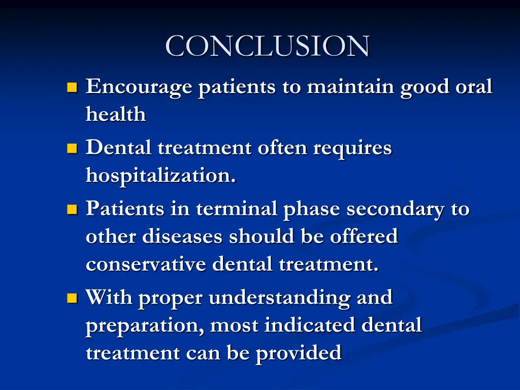 conclusion