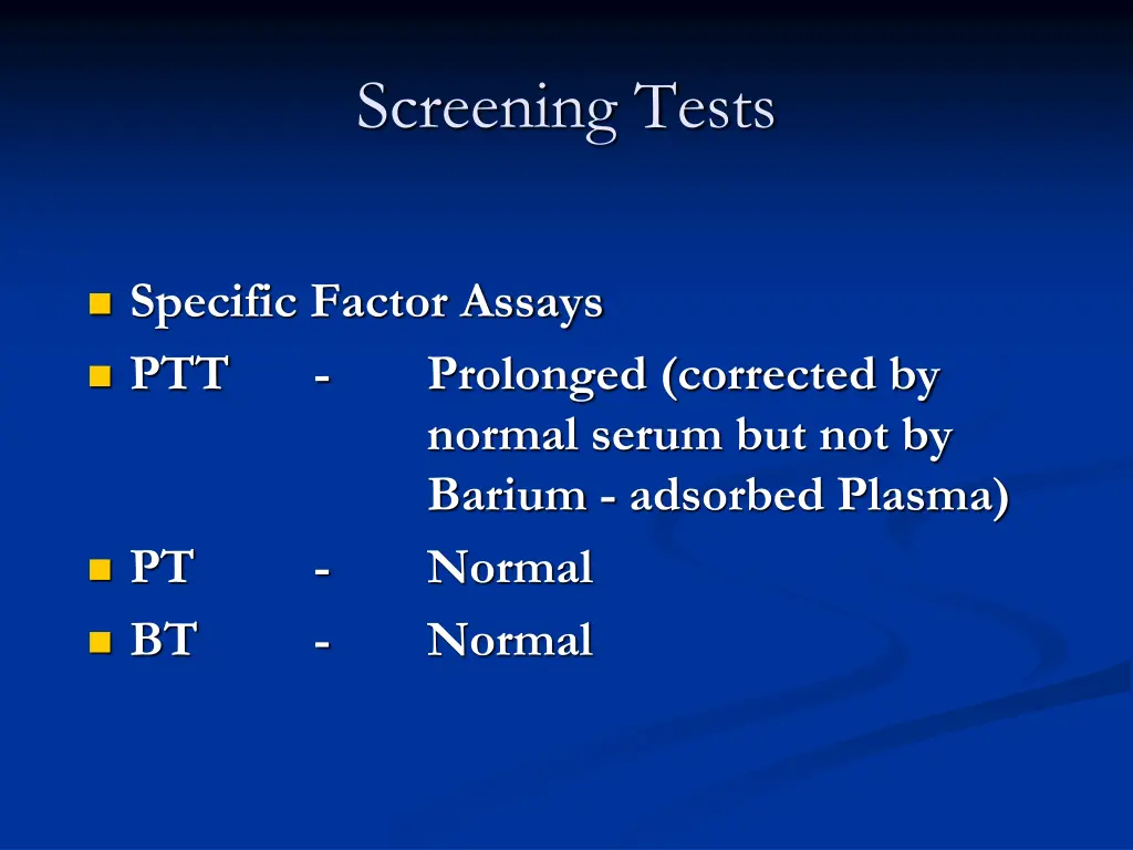 screening tests 1