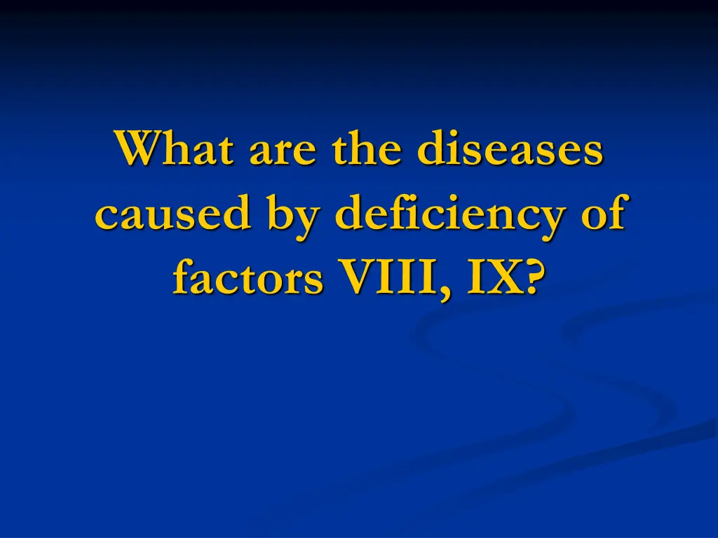 what are the diseases caused by deficiency