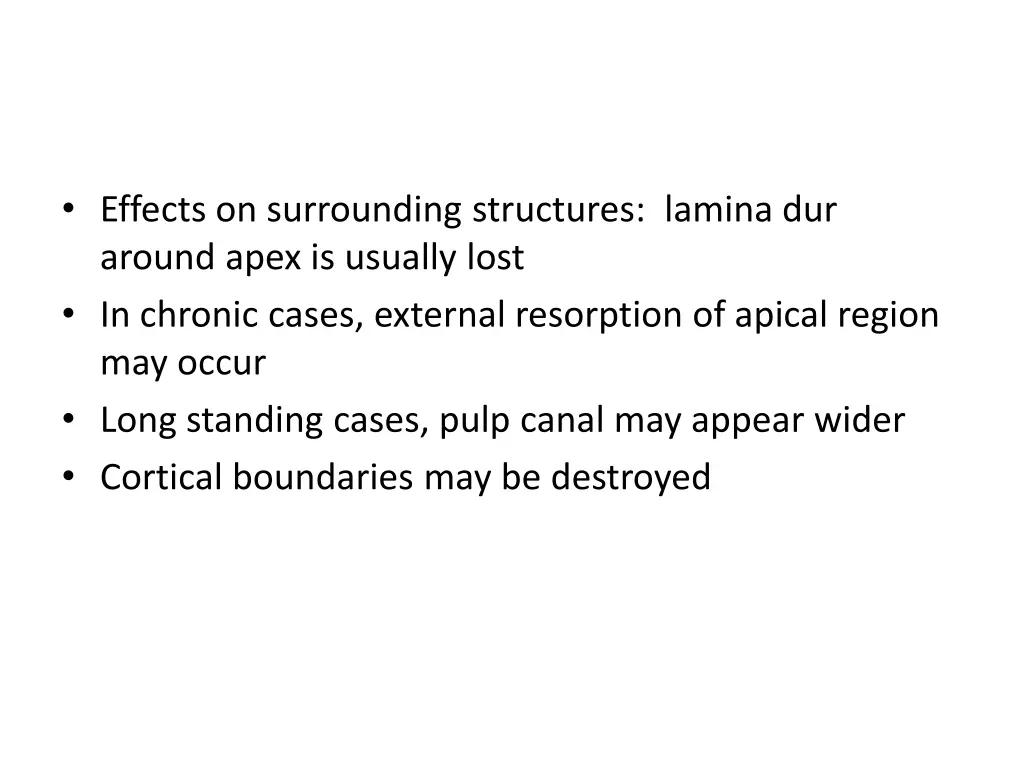 effects on surrounding structures lamina