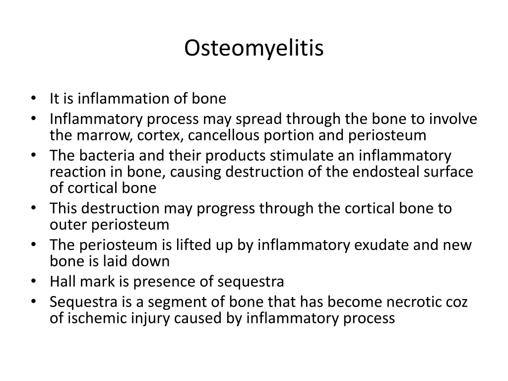 osteomyelitis