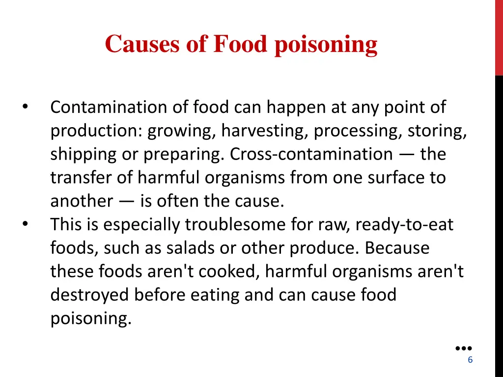 causes of food poisoning