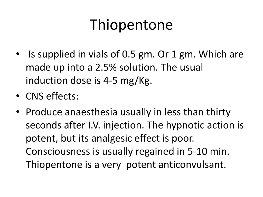 thiopentone