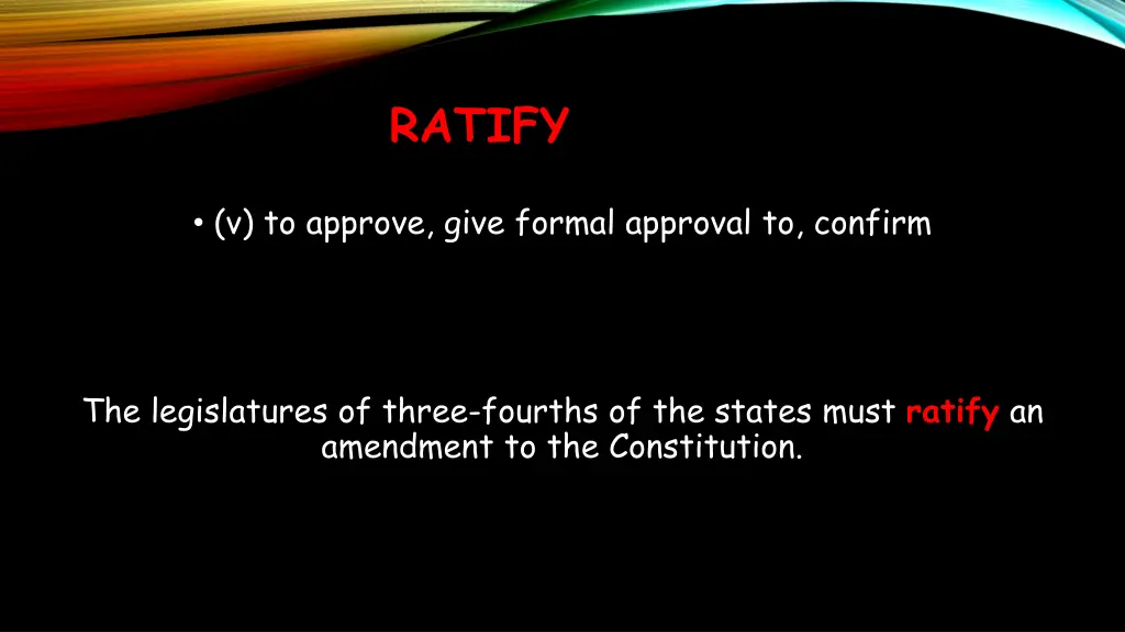 ratify