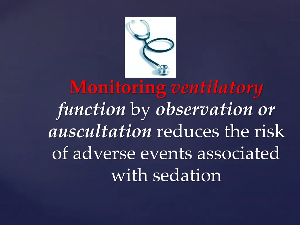monitoring ventilatory function by observation