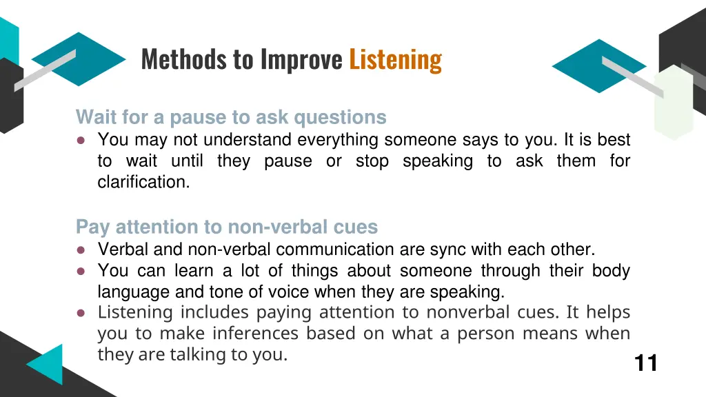 methods to improve listening 2