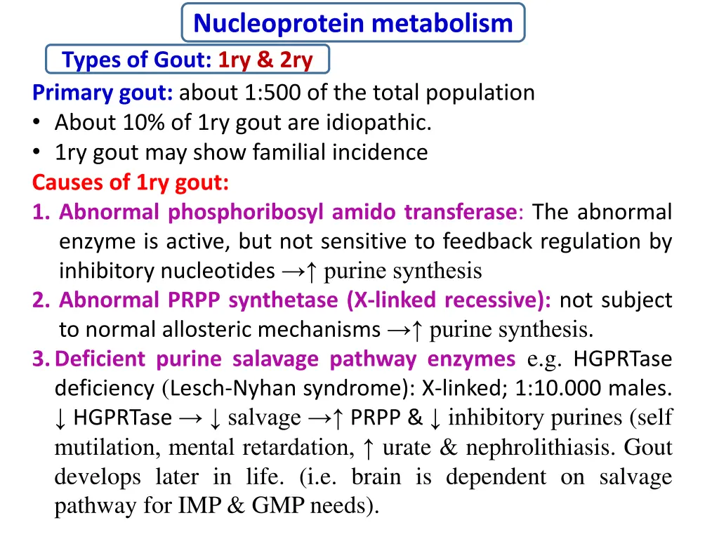 nucleoprotein metabolism 8