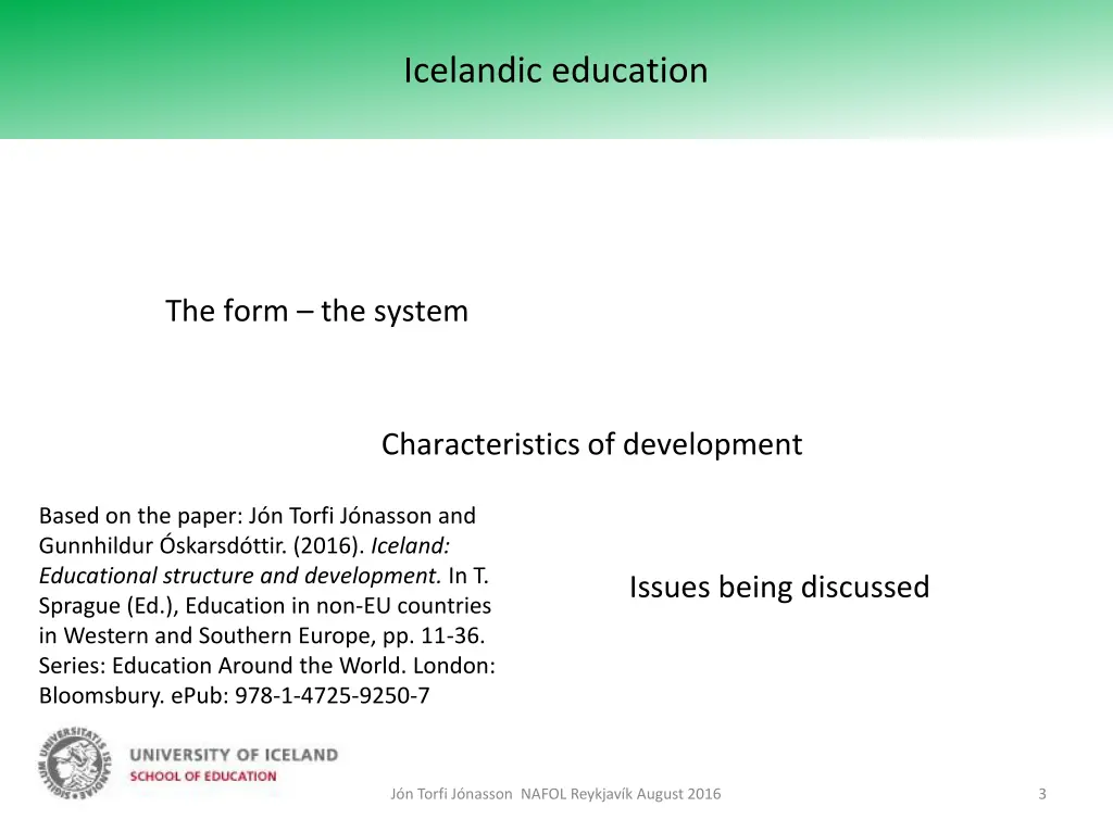 icelandic education