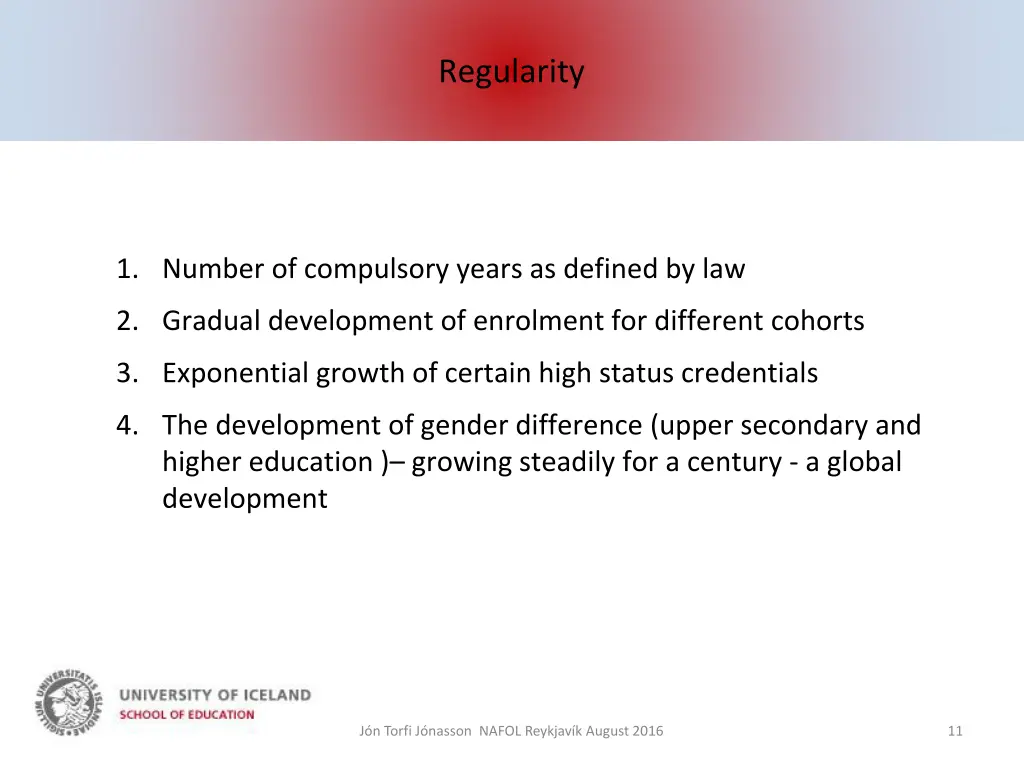 regularity