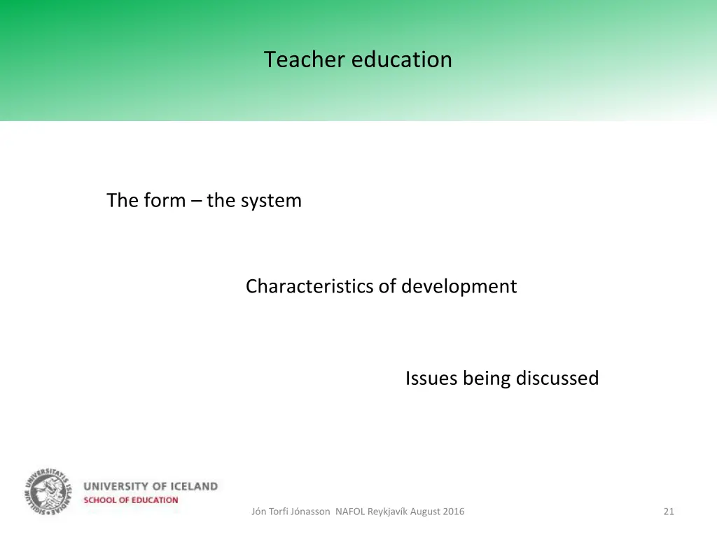 teacher education