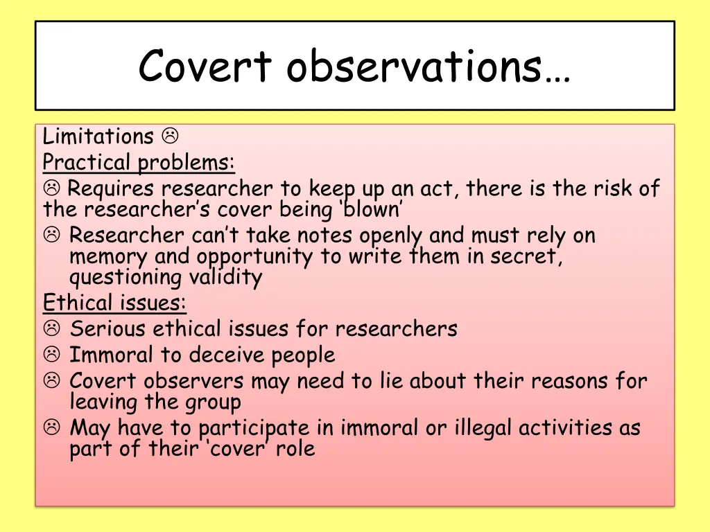 covert observations 1