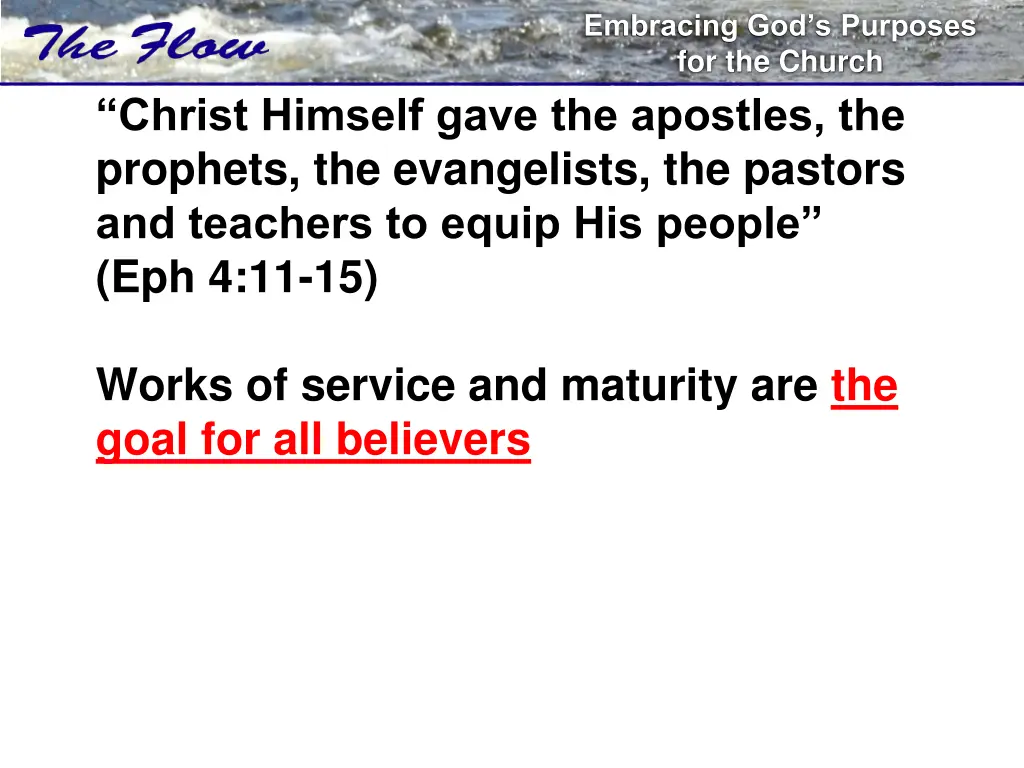 embracing god s purposes for the church 1