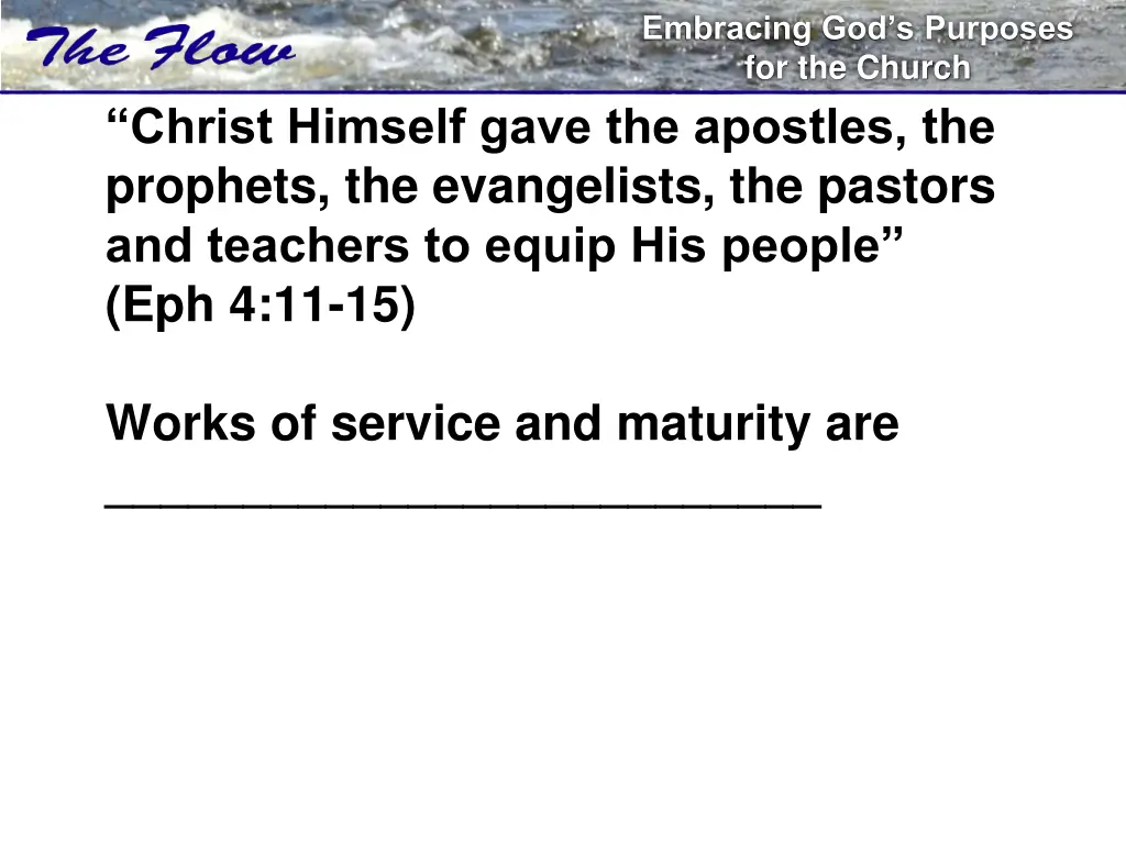 embracing god s purposes for the church