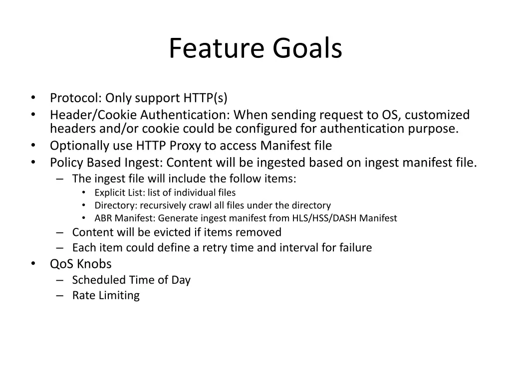 feature goals