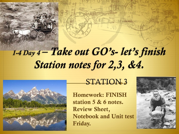 1 4 day 4 take out go s let s finish station