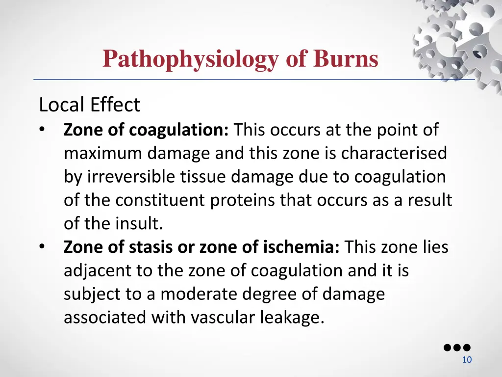 pathophysiology of burns