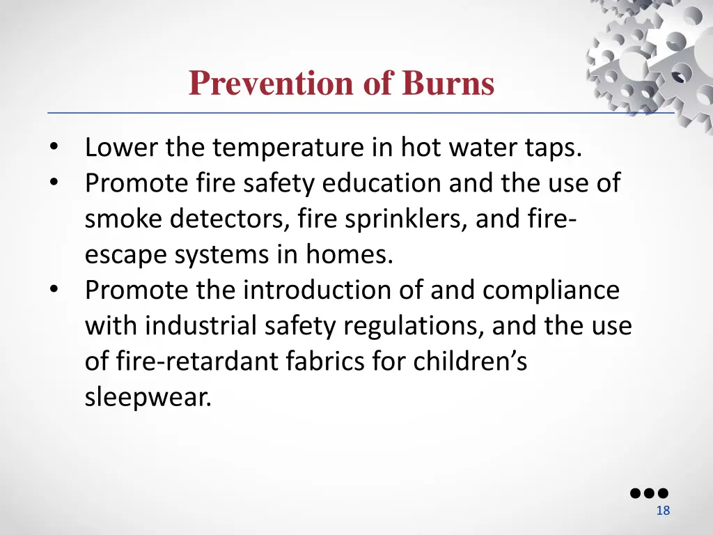 prevention of burns 1