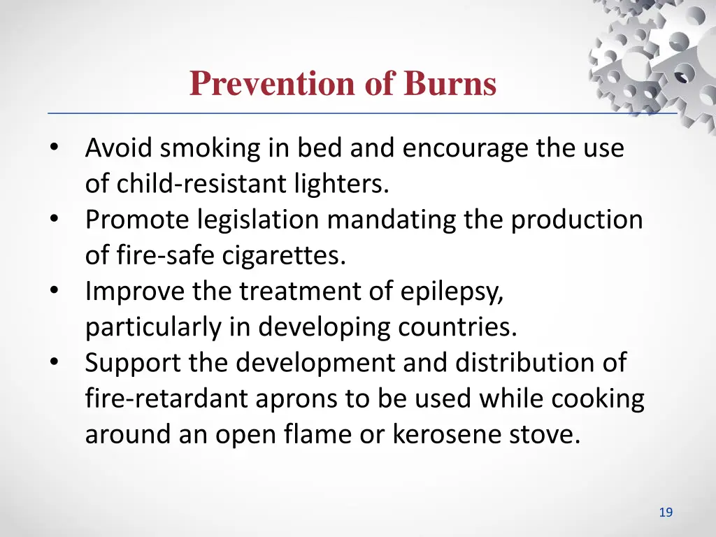 prevention of burns 2