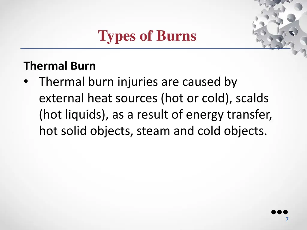 types of burns 1