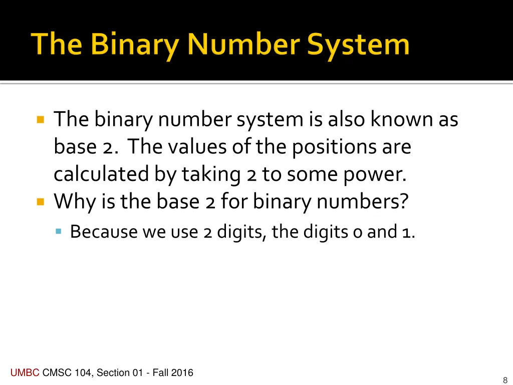 the binary number system is also known as base