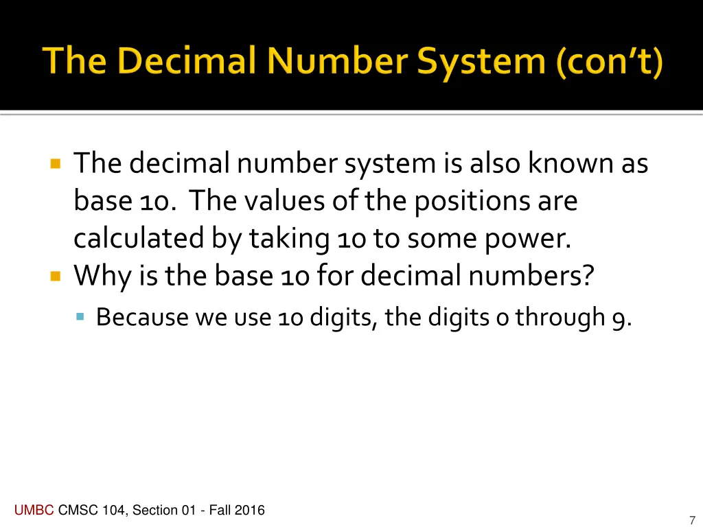the decimal number system is also known as base
