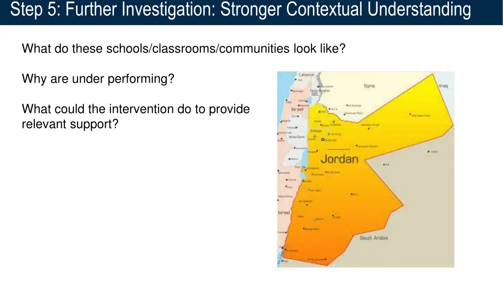 step 5 further investigation stronger contextual