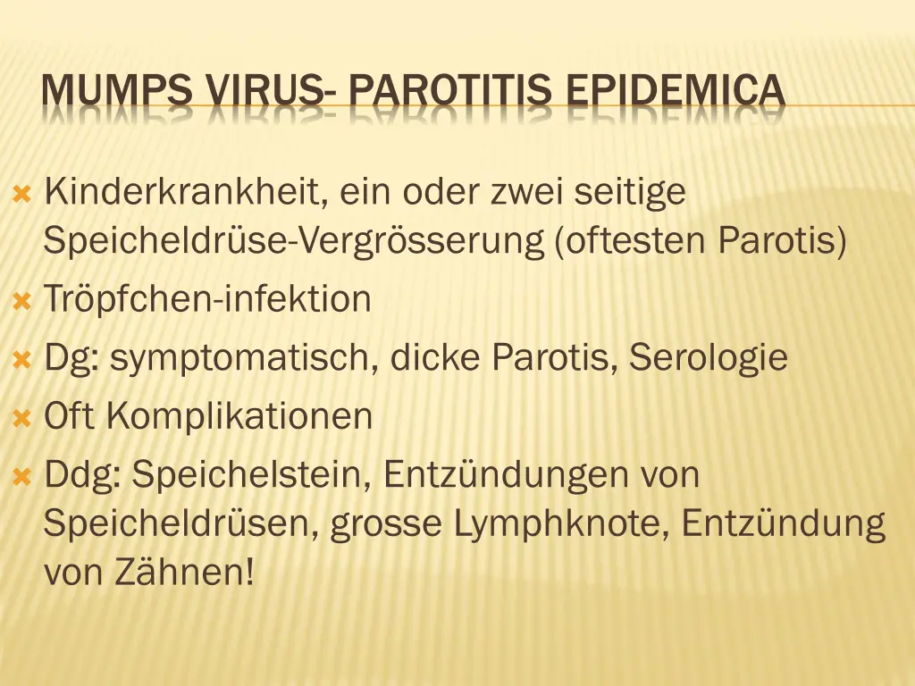 mumps virus parotitis epidemica