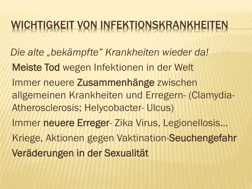 wichtigkeit von infektionskrankheiten 1
