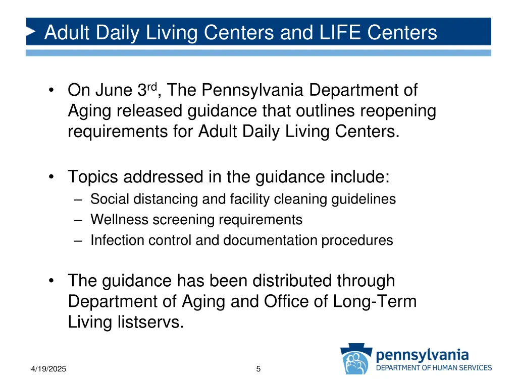 adult daily living centers and life centers