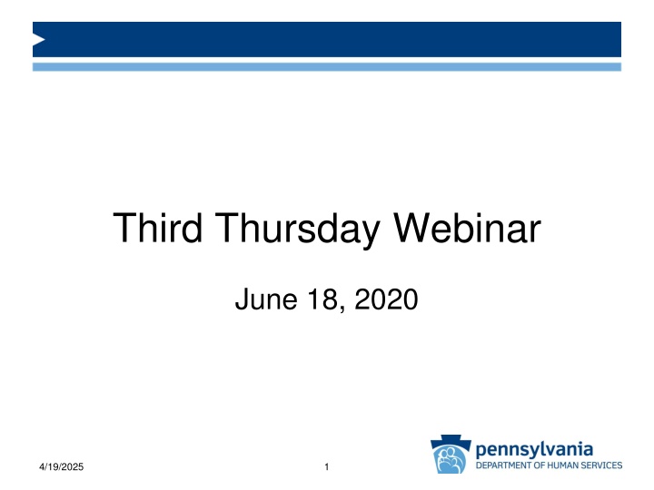 third thursday webinar
