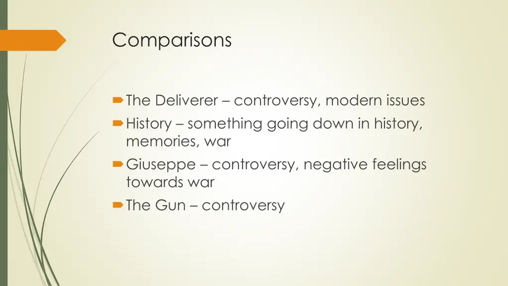comparisons