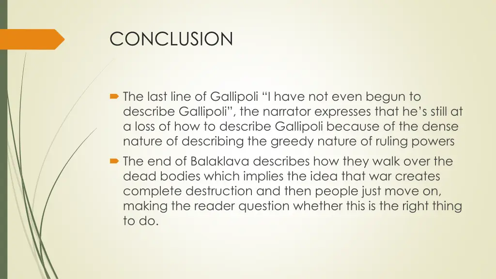 conclusion