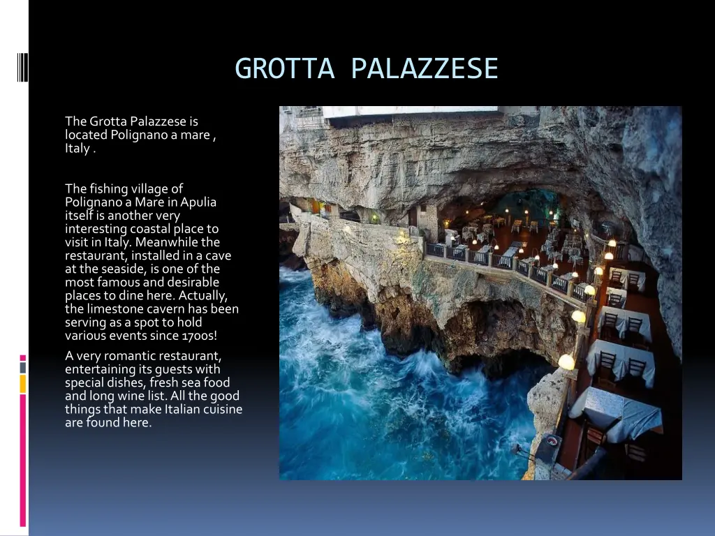 grotta palazzese