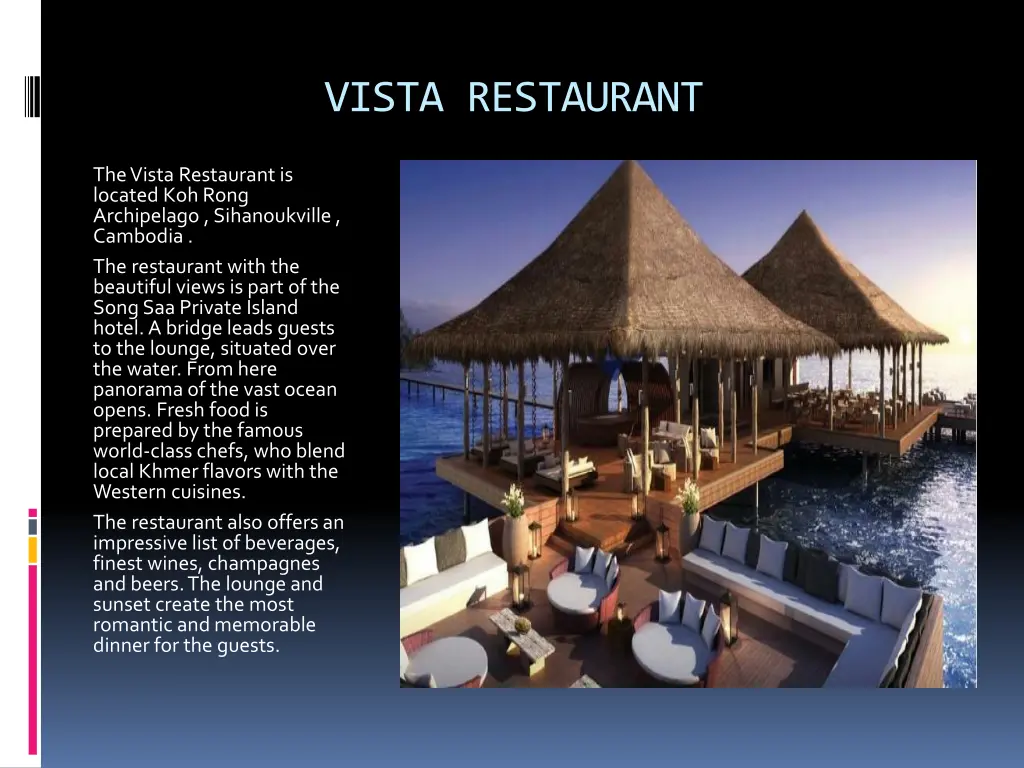 vista restaurant