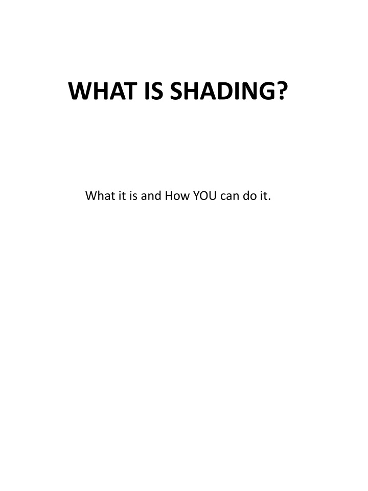 what is shading